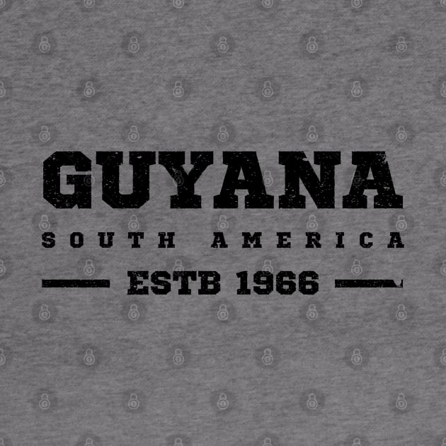 Guyana Estb 1966 South America by IslandConcepts